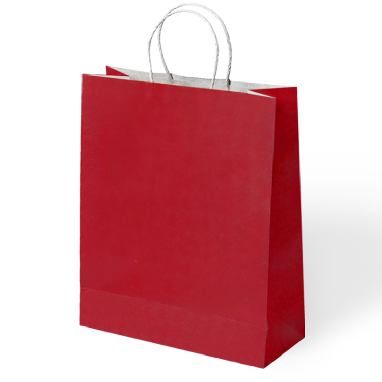 45x12x50 Büküm Saplı Poşet -Kırmızı- 45x12x50 Büküm Saplı Poşet -Kırmızı-