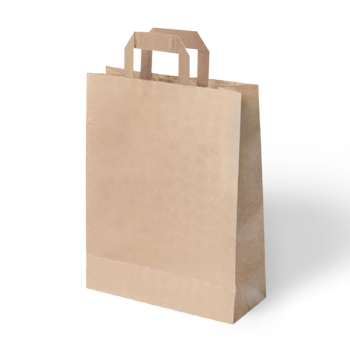 Flat Saplı Kraft Poşet 31x41x12 -Naturel- Flat Saplı Kraft Poşet 31x41x12 -Naturel-