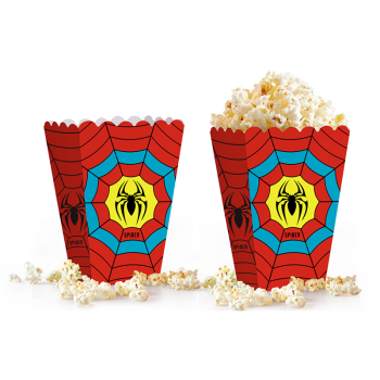 Popcorn Kutusu 8li - Spider- Popcorn Kutusu 8li - Spider-