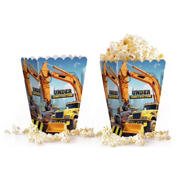 Popcorn Kutusu 8li - İnşaat Makinaları- Popcorn Kutusu 8li - İnşaat Makinaları-