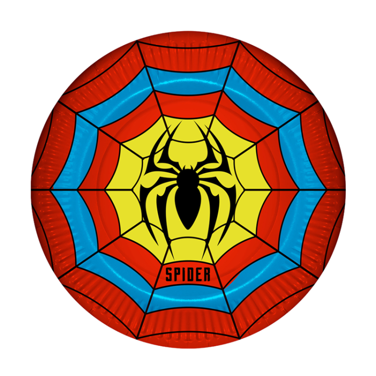 Karton Tabak 23cm 8li -Spider- Karton Tabak 23cm 8li -Spider-