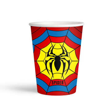 Karton Bardak 8oz 8li -Spider- Karton Bardak 8oz 8li -Spider-