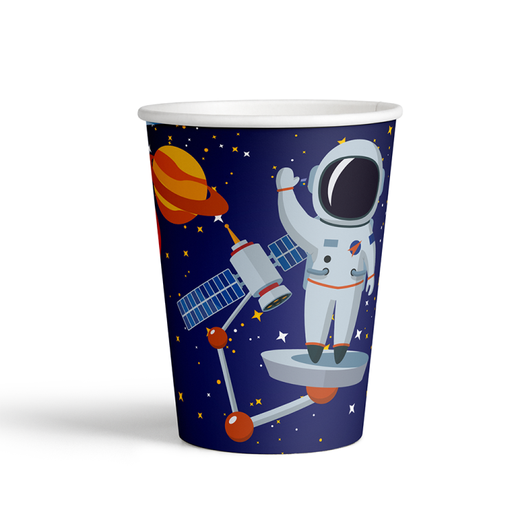 Karton Bardak 8oz 8li -Rocket Space- Karton Bardak 8oz 8li -Rocket Space-
