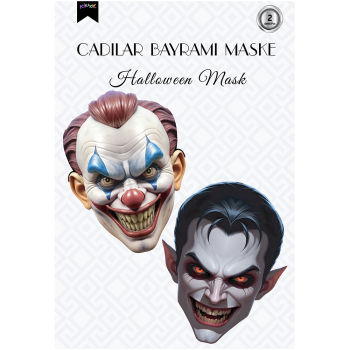 Halloween Maske Seti 2'li - No:2 Halloween Maske Seti 2'li - No:2