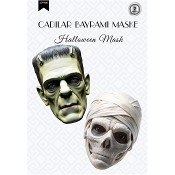 Halloween Maske Seti 2'li - No:3 Halloween Maske Seti 2'li - No:3