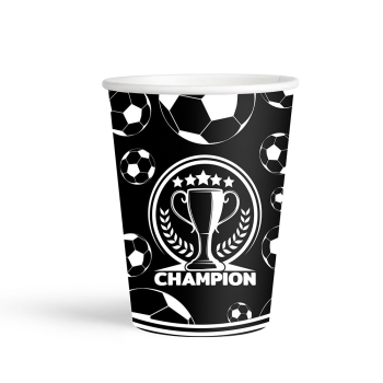 Karton Bardak 8oz 8li -Champion Siyah Beyaz- Karton Bardak 8oz 8li -Champion Siyah Beyaz-