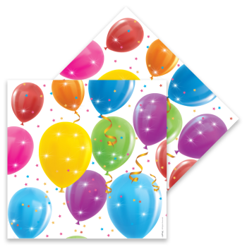 Peçete 33x33 16lı -Sparkling Balloons- Peçete 33x33 16lı -Sparkling Balloons-