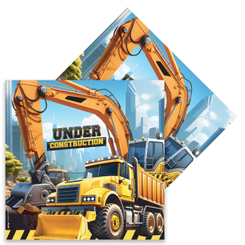 Peçete 33x33 16lı -İnşaat Makinaları- Peçete 33x33 16lı -İnşaat Makinaları-