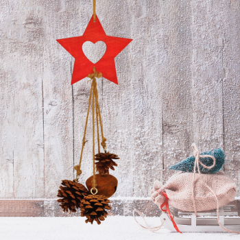 Yılbaşı Naturel Sarkıt Süs Yılbaşı Naturel Sarkıt Süs