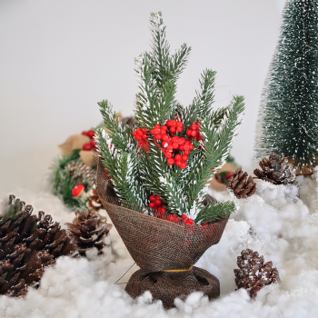 026cm Çuhalı Süslü Çam Ağacı 026cm Çuhalı Süslü Çam Ağacı