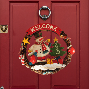 Dekoratif Yılbaşı Kapı Süsü -Kardan Adam- Dekoratif Yılbaşı Kapı Süsü -Kardan Adam-