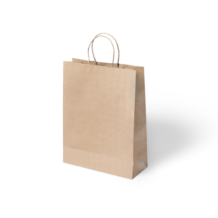 15x8x20 Büküm Saplı Poşet -Kraft- 15x8x20 Büküm Saplı Poşet -Kraft-