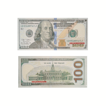 Oyuncak  Kağıt Para 50li 100 USD Oyuncak  Kağıt Para 50li 100 USD