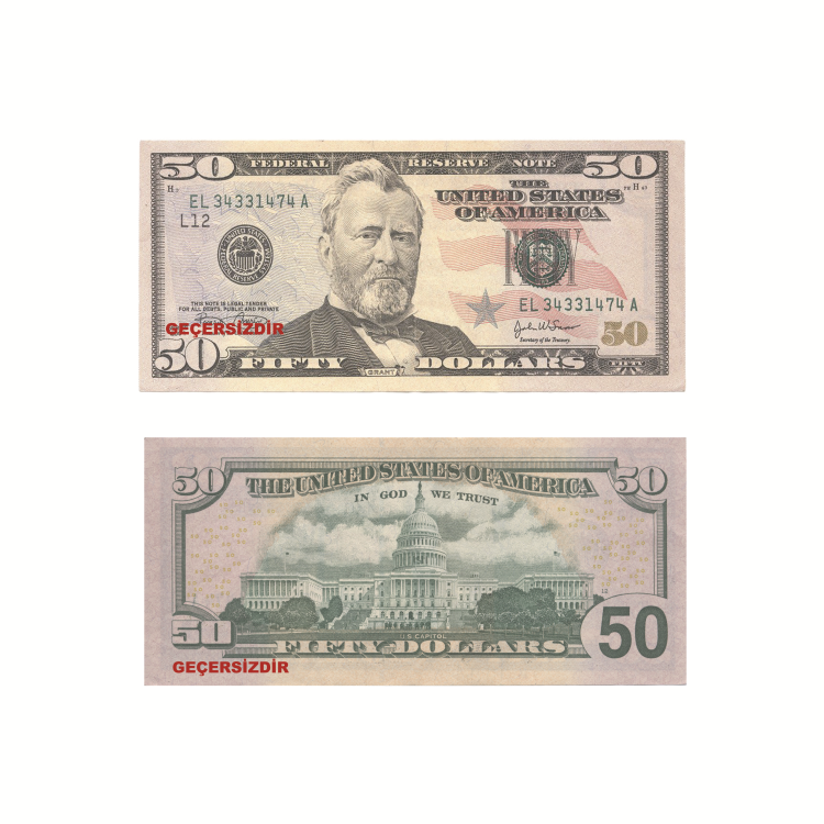 Oyuncak  Kağıt Para 50li 50 USD
