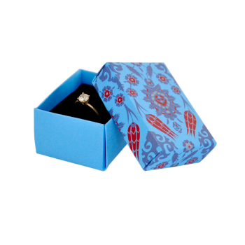 No:1 Yüzük Kutusu 50li -Lale Desen Mavi- No:1 Yüzük Kutusu 50li -Lale Desen Mavi-