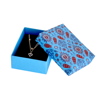 No:2 Kolye Kutusu 24lü -Lale Desen Mavi- No:2 Kolye Kutusu 24lü -Lale Desen Mavi-