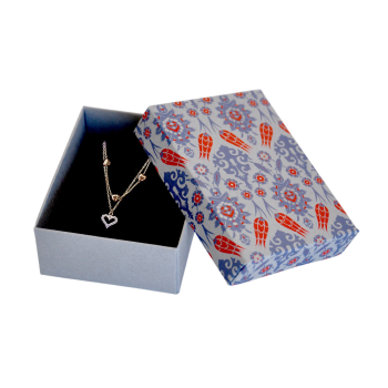 No:2 Kolye Kutusu 24lü -Lale Desen Gri- No:2 Kolye Kutusu 24lü -Lale Desen Gri-