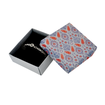 No:3 Kelepçe Kutusu 18li -Lale Desen Gri- No:3 Kelepçe Kutusu 18li -Lale Desen Gri-