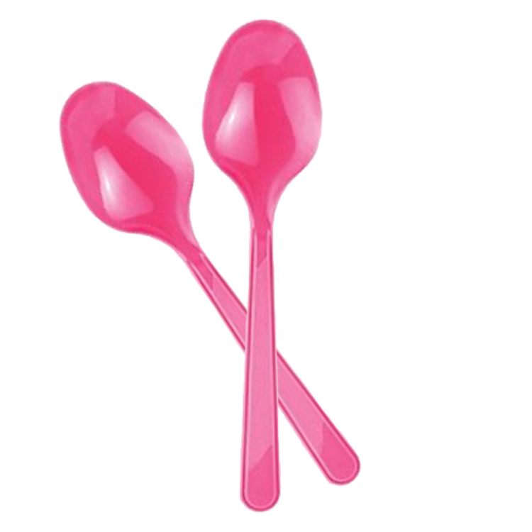 Plastik Kaşık 10lu -Şeker Pembe- Plastik Kaşık 10lu -Şeker Pembe-