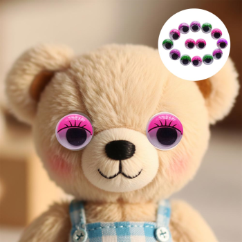 Oynar Göz 15mm Büyük Boy Renkli 72li Oynar Göz 15mm Büyük Boy Renkli 72li