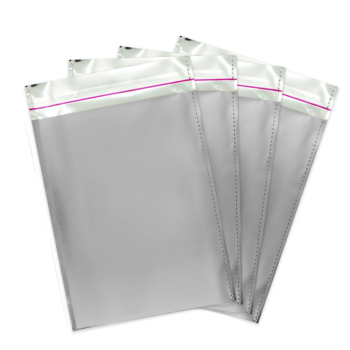 Metalize Poşet 100lü 40x60 -Gümüş- Metalize Poşet 100lü 40x60 -Gümüş-