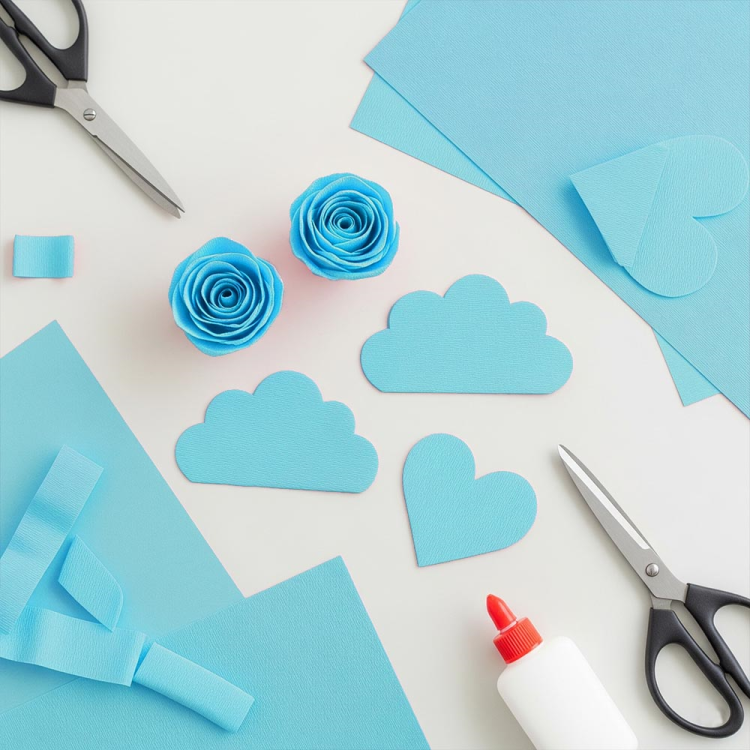 Krapon Kağıdı 10lu 50x200 -Açık Mavi-