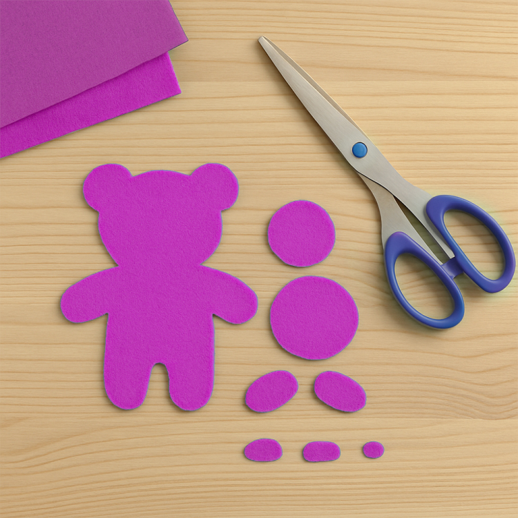 50x70 Keçe Tabaka 10lu -Pembe-