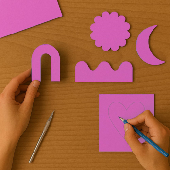 Kika Renkli Mukavva 50x70 18li-Açık Pembe-