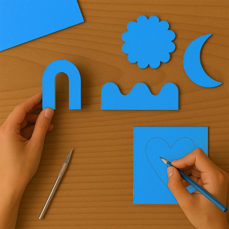 Kika Renkli Mukavva 35x50 36lı-Açık Mavi-