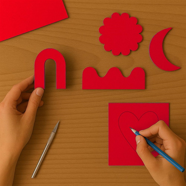 Kika Renkli Mukavva 35x50 36lı-Kırmızı- Kika Renkli Mukavva 35x50 36lı-Kırmızı-