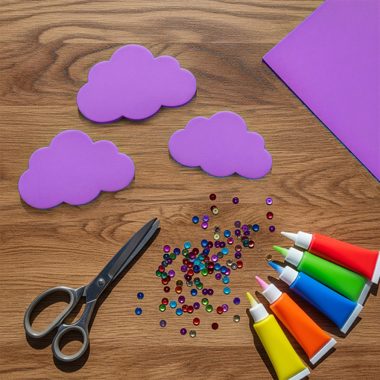 A4 Eva Tabaka 10lu -Lila-