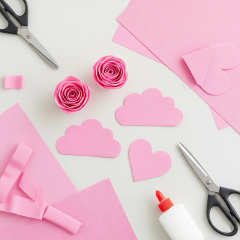 Krapon Kağıdı 10lu 50x200 -Açık Pembe-