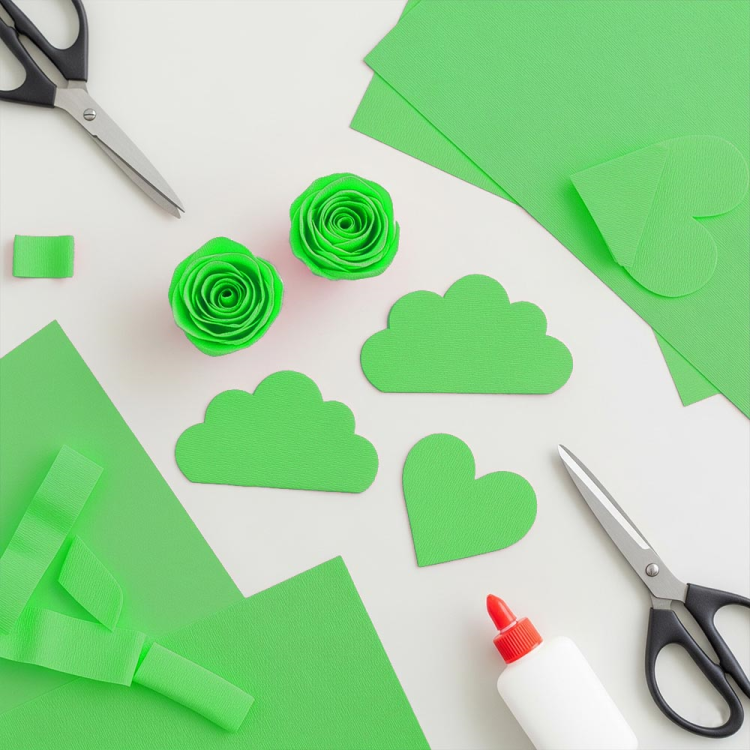 Krapon Kağıdı 10lu 50x200 -Fıstık Yeşili- Krapon Kağıdı 10lu 50x200 -Fıstık Yeşili-