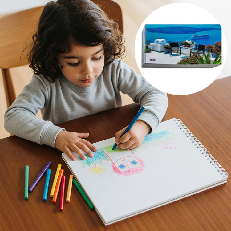 Resim Defteri 3D Kapak 6lı 25x35 Resim Defteri 3D Kapak 6lı 25x35