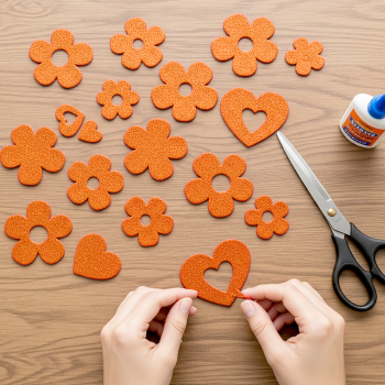 50x70 Eva Tabaka 10lu -Simli Turuncu- 50x70 Eva Tabaka 10lu -Simli Turuncu-