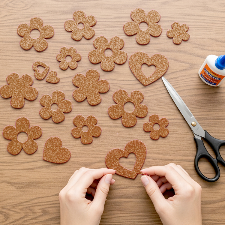 50x70 Eva Tabaka 10lu -Simli Kahverengi- 50x70 Eva Tabaka 10lu -Simli Kahverengi-