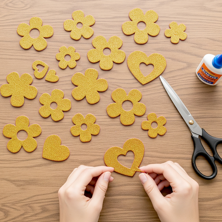 50x70 Eva Tabaka 10lu -Simli Altın- 50x70 Eva Tabaka 10lu -Simli Altın-