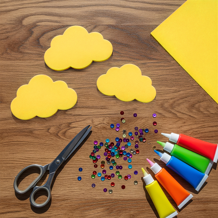 50x70 Eva Tabaka 10lu -Sarı- 50x70 Eva Tabaka 10lu -Sarı-