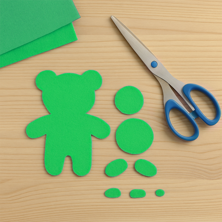 A4 Keçe Tabaka 10lu -Yeşil- A4 Keçe Tabaka 10lu -Yeşil-