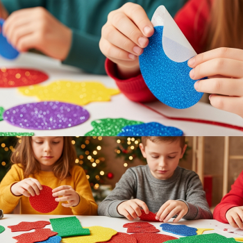 A4 Eva Tabaka 10lu -Simli Yapışkanlı Karışık- A4 Eva Tabaka 10lu -Simli Yapışkanlı Karışık-