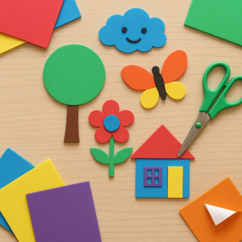 A4 Eva Tabaka 10lu -Yapışkanlı Karışık- A4 Eva Tabaka 10lu -Yapışkanlı Karışık-