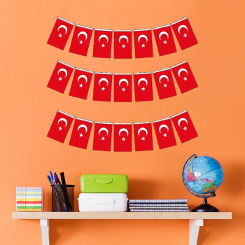 Mini İpli Bayrak 40li -Ay Yıldız- Mini İpli Bayrak 40li -Ay Yıldız-