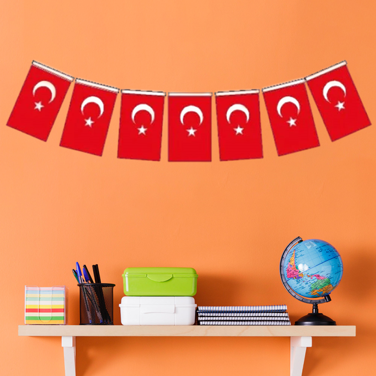 Büyük İpli Bayrak 40li -Ay Yıldız- Büyük İpli Bayrak 40li -Ay Yıldız-