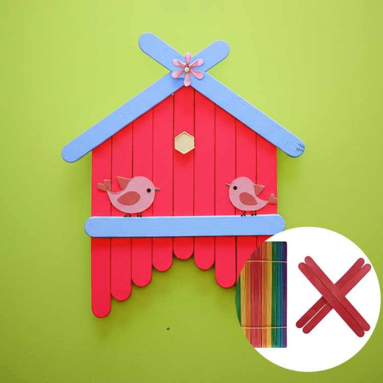 Dondurma Çubuğu 12cm 50li -Renkli- Dondurma Çubuğu 12cm 50li -Renkli-