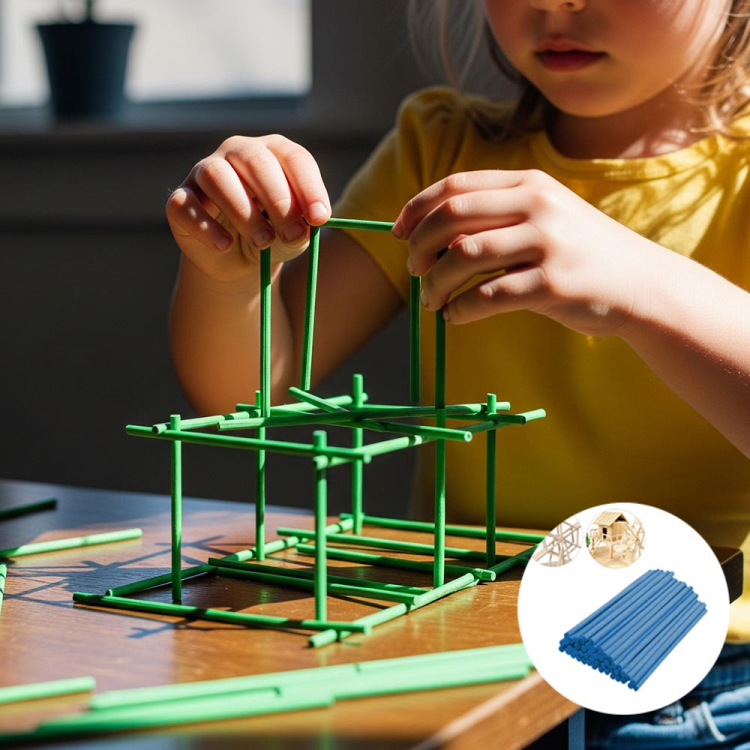 Tahta Çubuk 13cm 40lı -Mavi- Tahta Çubuk 13cm 40lı -Mavi-