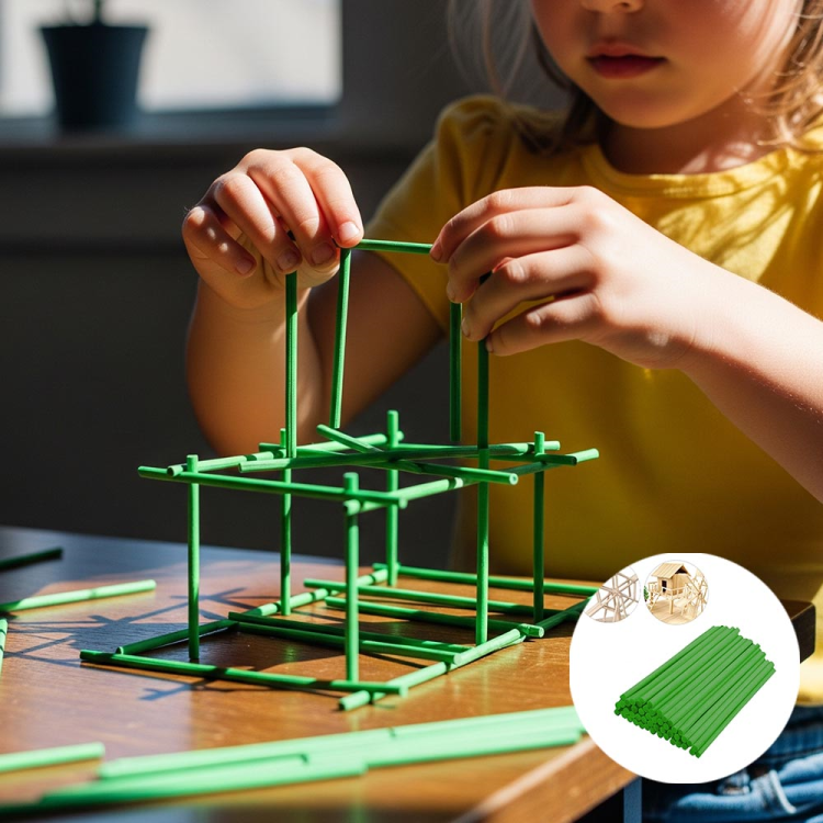 Tahta Çubuk 13cm 40lı -Yeşil-