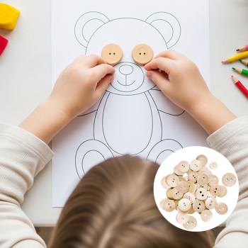 Tahta Düğme 2 Boy Asorti Tahta Düğme 2 Boy Asorti