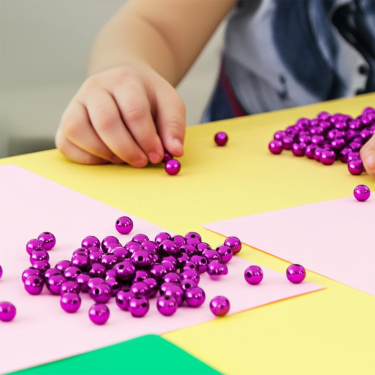 Renkli Boncuk 8cm 63lü Renkli Boncuk 8cm 63lü