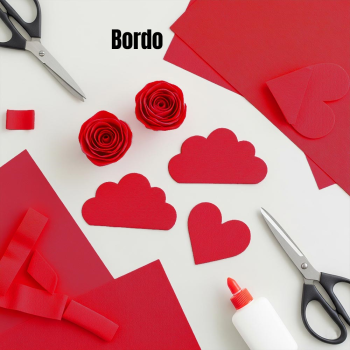 Krapon Kağıdı 10lu 50x200 -Bordo-