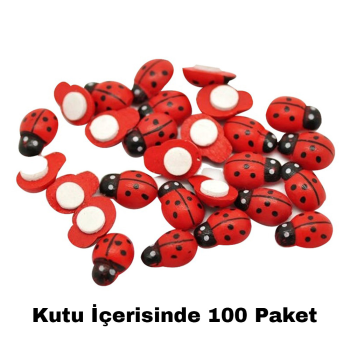 Yapışkanlı Uğur Böceği 100lü Yapışkanlı Uğur Böceği 100lü